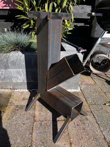 Rocket stove, terraskachel, vuurkorf, houtkachel, maatwerk . beschikbaar voor biedingen