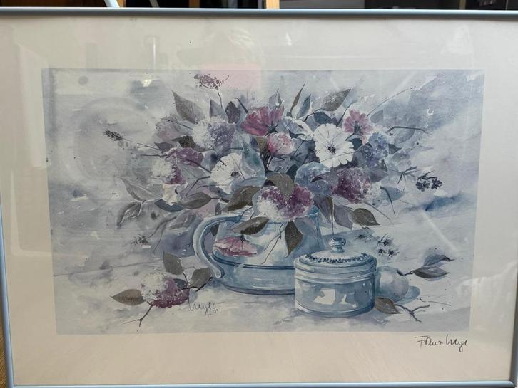 Fine art print van stilleven van Franz Weigl, Antiek en Kunst, Kunst | Schilderijen | Klassiek, Ophalen