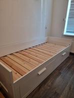 Ikea bedbank 80 x 200, Ophalen, Gebruikt, Wit, Tweepersoons