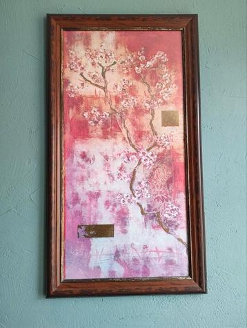 Mooi schilderij met Japanse kersenbloesem  beschikbaar voor biedingen