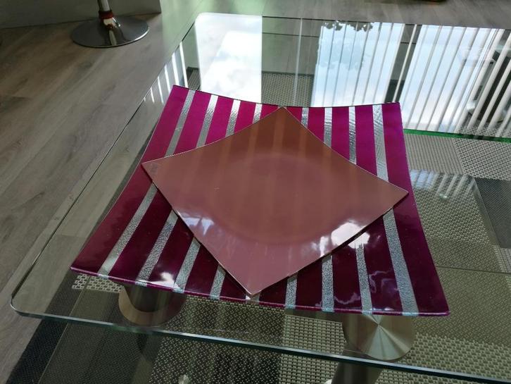 Duitsland Schott Zwiesel Schaal Glas Paars Lila Transparant, Antiek en Kunst, Antiek | Glas en Kristal, Ophalen of Verzenden