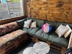 Stevige pallet loungeset met kussens, Tuin en Terras, Tuinsets en Loungesets, Ophalen of Verzenden, Hout