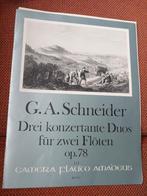 Drei konzertante Duos für zwei Flöten op.78, BP 2312, Klassiek, Dwarsfluit of Piccolo, Ophalen of Verzenden, Zo goed als nieuw