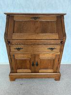 Antieke Secretaire Kast met Bureau en Opbergruimte Eikenhout, Antiek en Kunst, Antiek | Meubels | Kasten, Ophalen