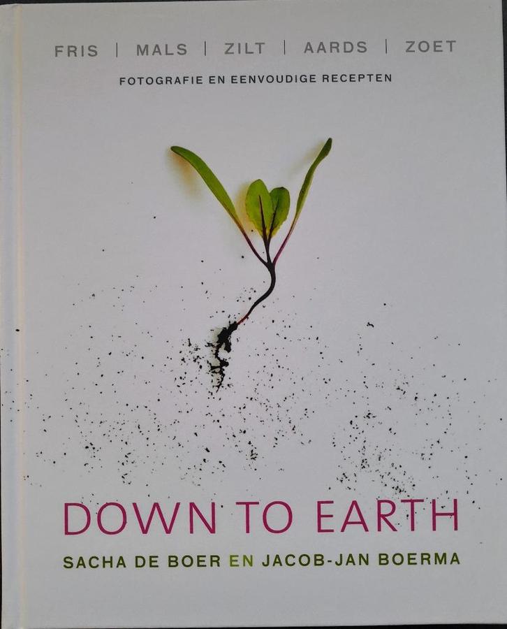Sacha de Boer - Down to earth, Boeken, Kookboeken, Zo goed als nieuw, Ophalen of Verzenden