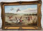 Jachttafereel met wilde eenden schilderij, Antiek en Kunst, Ophalen