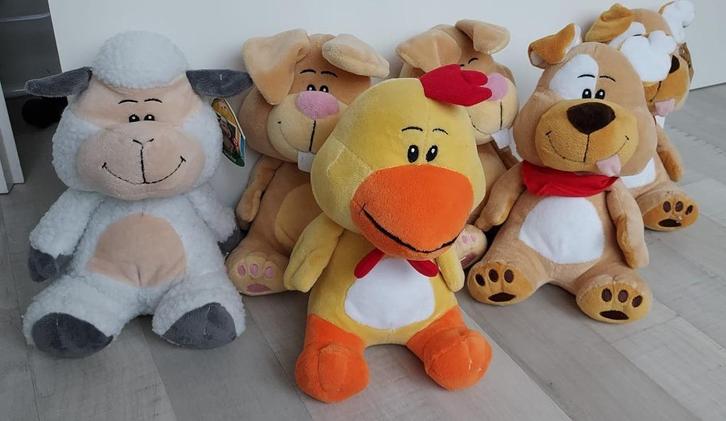 Nieuwe boerderijdieren Farmies, Kinderen en Baby's, Speelgoed | Knuffels en Pluche, Nieuw, Overige typen, Ophalen of Verzenden