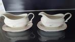 2 sauskommen met schotels van Cambridge, Huis en Inrichting, Ophalen of Verzenden, Porselein, Overige stijlen, Kop(pen) en/of Schotel(s)