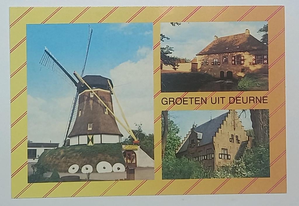 Deurne ( N.Br.) Molen Mario Antoinette  - Groeten uit, Verzamelen, Verzenden, 1980 tot heden, Noord-Brabant