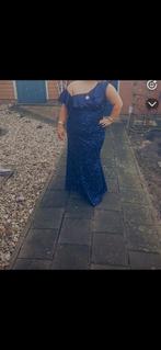 Donker blauw gala jurk, Kleding | Dames, Gelegenheidskleding, Galajurk, Blauw, Maat 42/44 (L), Ophalen of Verzenden