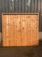 Houten Dubbele Poort - 2x110x195cm, Ophalen, Zo goed als nieuw, 150 tot 200 cm, Hout