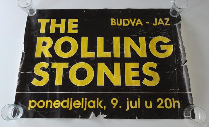 The Rolling Stones Concert Poster, 9 Juli 2007, Montenegro, Verzamelen, Posters, Zo goed als nieuw, Muziek, A1 t/m A3, Ophalen