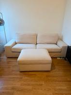 Kivik 3-zitsbank + hocker met 2 hoezen, Ophalen, Driepersoons, 75 tot 100 cm, Zo goed als nieuw