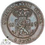 Nederlands-Indië 1 Cent 1857, Ophalen of Verzenden, Koning Willem III, 1 cent, Losse munt