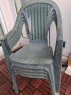 Plastic tuinstoelen (4 stuks), Ophalen, Gebruikt, Plastic