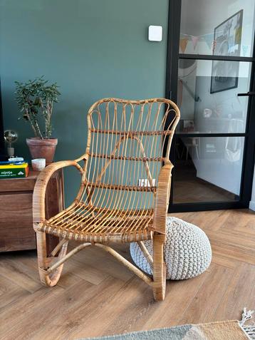 Vintage Rotan Fauteuil - Goede Staat! beschikbaar voor biedingen
