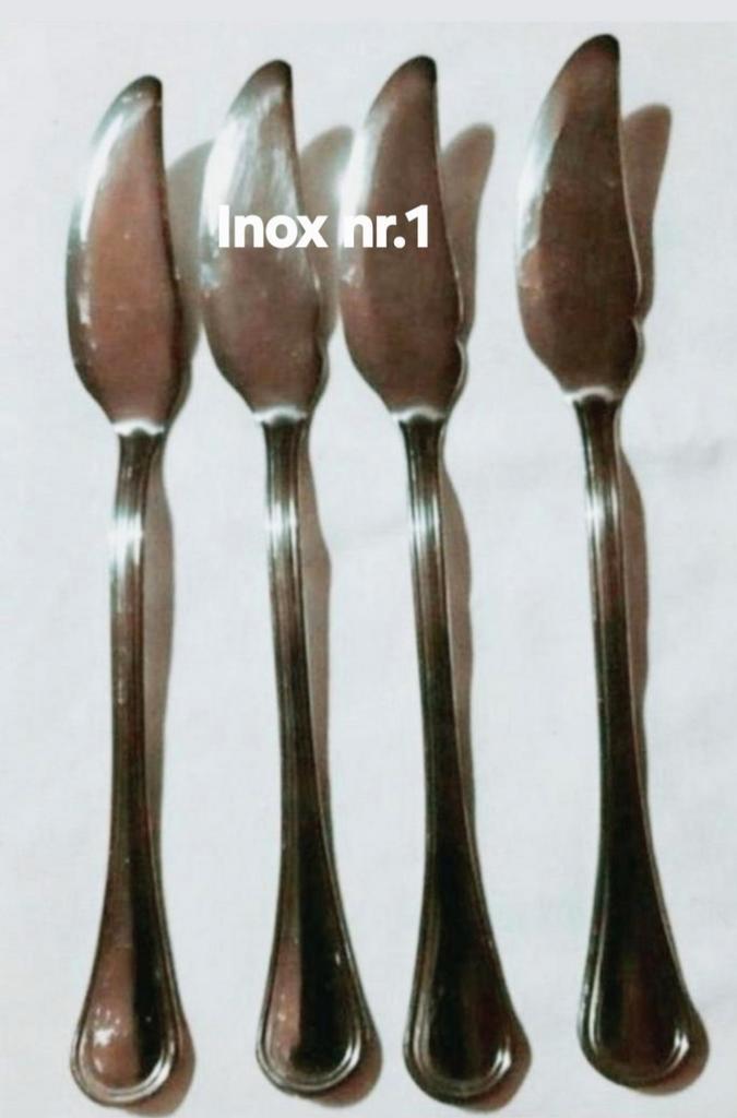 Inox Italy Y Dable bewerkte messen boter vismessen, Huis en Inrichting, Keuken | Bestek, Gebruikt, Rvs of Chroom, Ophalen of Verzenden