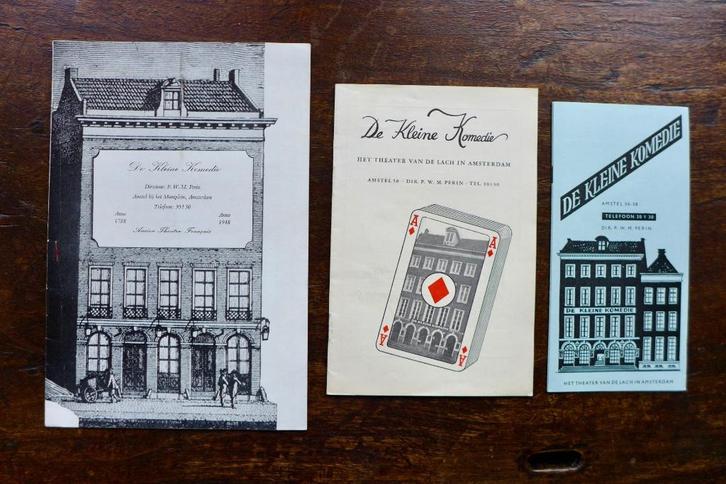 De Kleine Komedie diverse programmaboekjes uit de jaren 50, Boeken, Kunst en Cultuur | Dans en Theater, Gelezen, Toneel, Ophalen of Verzenden