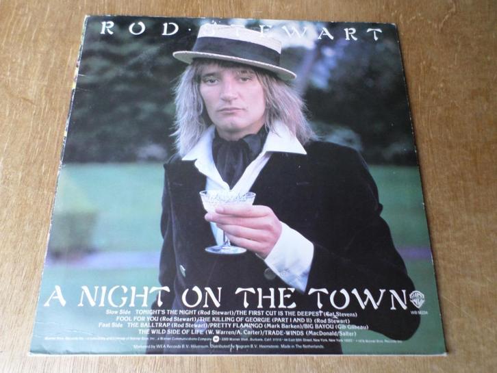 Rod Stewart - A Night On The Town LP Proefpersing Collector, Cd's en Dvd's, Vinyl | Rock, Zo goed als nieuw, Overige genres, 12 inch
