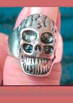 Ringen doodshoofd maat 18 en 20, Verzenden, Nieuw, Zilver