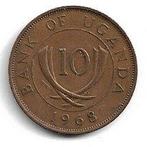 Uganda 10 cent 1966, Ophalen of Verzenden, Overige landen
