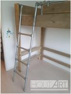 Hoogslaper steigerhout met steigerbuistrap, Hoogslaper, Info@hout-art.nl, Nieuw, Ophalen of Verzenden