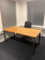 Bureau + Bureaustoel, Huis en Inrichting, Bureaus, Ophalen, In hoogte verstelbaar, Zo goed als nieuw