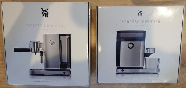 WMF Lumero Espresso Set (Machine + Koffiemolen), Witgoed en Apparatuur, Koffiezetapparaten, Zo goed als nieuw, Gemalen koffie