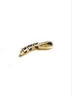 14k gouden hanger met saffier en diamant, Overige voorstellingen, -, -, Ophalen of Verzenden