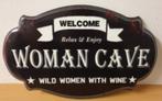 WomanCave metalen wandbord, Ophalen of Verzenden, Nieuw