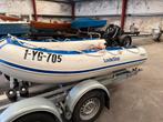 Lodestar rubberboot 3 mtr 10 pk met strandwielen kortstaart, Watersport en Boten, Airdeck, Zo goed als nieuw, Benzine, Minder dan 70 pk