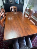 Eettafel +6 stoelen, Gebruikt, 50 tot 100 cm, 150 tot 200 cm, Ophalen of Verzenden