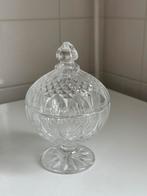 Kristallen schaal met deksel, Antiek en Kunst, Antiek | Glas en Kristal, Ophalen of Verzenden