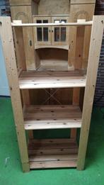 Stevige houten stellingkast met ijzeren kruis, Huis en Inrichting, Kasten | Stellingkasten, Ophalen