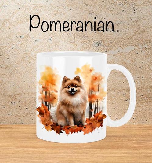 Pomeranian Herfstmok, Huis en Inrichting, Keuken | Servies, Nieuw, Kop(pen) en/of Schotel(s), Overige stijlen, Ophalen of Verzenden