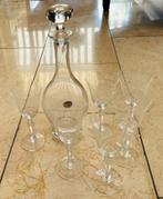 Bohemia kristallen karaf met 6 bijpassende geslepen glazen., Verzamelen, Glas en Borrelglaasjes, Ophalen of Verzenden, Nieuw, Overige typen