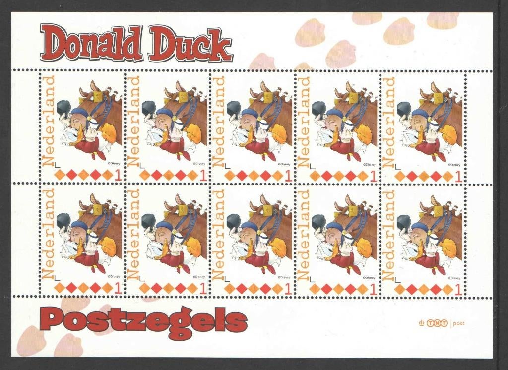 Postzegels Donald Duck, Ontdek Duckstad: Vel 17, Postzegels en Munten, Ophalen of Verzenden, Na 1940, Postfris