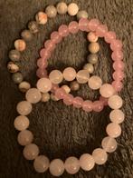 3 mooie armbanden, licht rose, Ophalen of Verzenden, Zo goed als nieuw, Roze