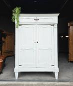 Antieke brocante witte Biedermeier meidenkast vintage kast, Ophalen of Verzenden