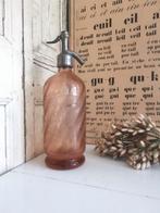 Antieke roze spuitfles met gravure, Antiek en Kunst, Ophalen of Verzenden