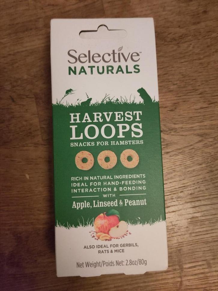 NIEUW 'harvest loops'  SELECTIVE NATURALS rat/muis/gerbil, Dieren en Toebehoren, Dierenvoeding, Knaagdier of Konijn, Ophalen of Verzenden