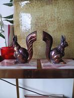 Vintage Boekensteunen Eekhoorn Brons, Ophalen of Verzenden, Brons