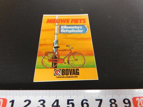 sticker BOVAG Nieuwe Fiets Kilometers fietsplezier, Verzamelen, Stickers, Zo goed als nieuw, Bedrijf of Vereniging, Ophalen