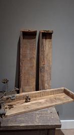Wandplank oid hout, Huis en Inrichting, Woonaccessoires | Dienbladen, Ophalen, Zo goed als nieuw, Rechthoekig, Metaal