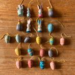 22 Paashangers houten pasen hout hanger paasdecoratie, Ophalen of Verzenden, Zo goed als nieuw