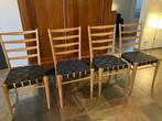 4 Vintage Eetkamer stoelen Pastoe St09 Cees Braakman, Ophalen, Gebruikt, Zwart, Ladderstoel Cees Braakman van Pastoe