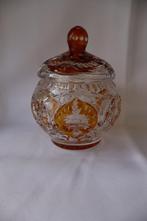 Vintage Boheems glas bonbonniere 1930-1940, Ophalen of Verzenden