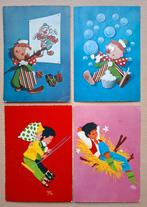 4 Ansichtkaarten kind rood en blauw - 1969-1970, Verzamelen, Verzenden, 1960 tot 1980, Gelopen, Kinderen