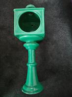 Groene Keramieken Kandelaar Vintage Stijl, Overige materialen, Gebruikt, 25 tot 50 cm, Ophalen of Verzenden