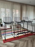 HKliving Wire barkruk - zwart (set van 3), Huis en Inrichting, Barkrukken, Ophalen, 60 tot 90 cm, Zo goed als nieuw, Metaal